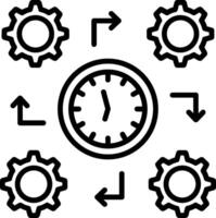 Process Line Icon vector