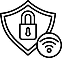 Smart Key Line Icon vector