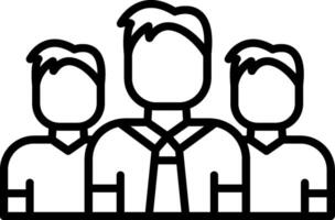 Team Line Icon vector