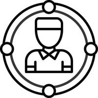 User Line Icon vector