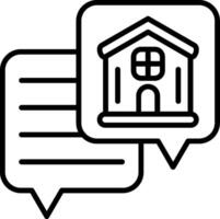 Faq Line Icon vector