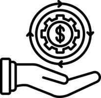 Automation Line Icon vector