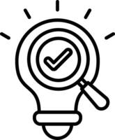 Insight Line Icon vector
