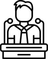 Motivational Line Icon vector