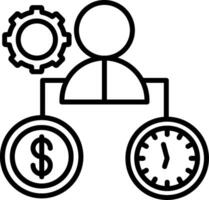 Resources Line Icon vector