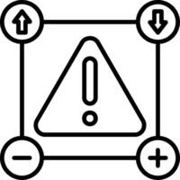 Probability Line Icon vector