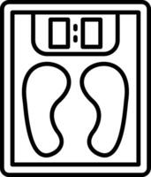 Weight Line Icon vector