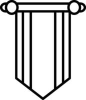 Banner Line Icon vector