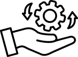 Change Management Line Icon vector