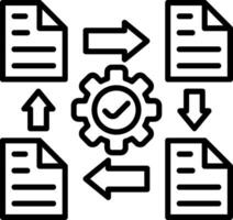 Data Line Icon vector
