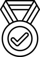Medal Line Icon vector