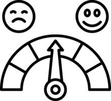 Meter Line Icon vector