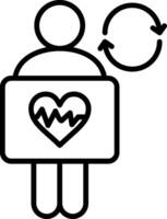 Procedure Line Icon vector