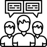 Comment Line Icon vector