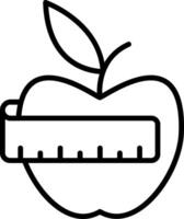 Diet Line Icon vector