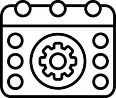 Event Information Line Icon vector