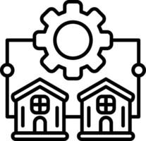 Management Line Icon vector