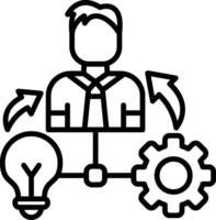 Organizational Line Icon vector