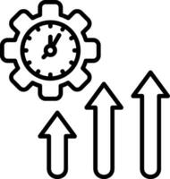 Efficiency Line Icon vector