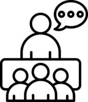 Group Line Icon vector