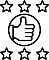 Feedback Line Icon vector