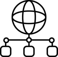 Network Connection Line Icon vector