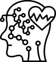 Ai Line Icon vector