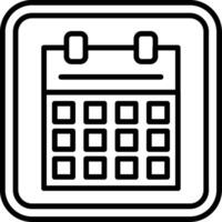 Calendar Line Icon vector