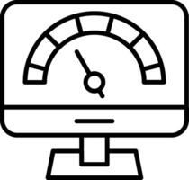 Dashboard Line Icon vector