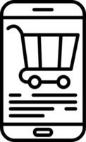 Ecommerce Line Icon vector