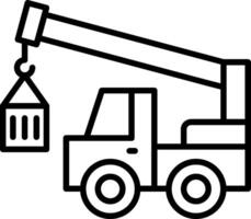 Stacker Line Icon vector