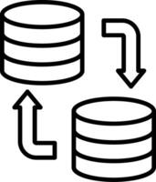Data Collection Line Icon vector