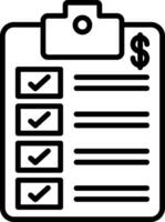 Description Line Icon vector