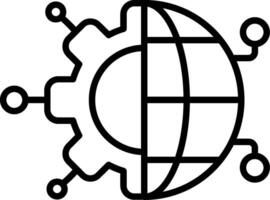 Network Line Icon vector