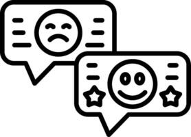 Feedback Line Icon vector