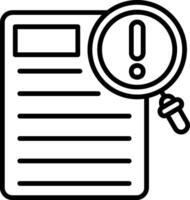 Contingency Line Icon vector