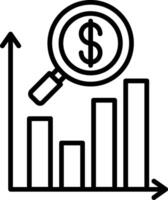 Forecast Line Icon vector