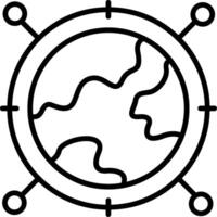 Network Line Icon vector