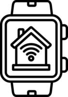 SmartWatch Line Icon vector