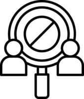 Closure Line Icon vector