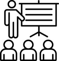 Presentation Line Icon vector