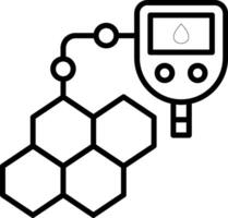 Molecule Line Icon vector