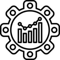 Benchmarking Line Icon vector