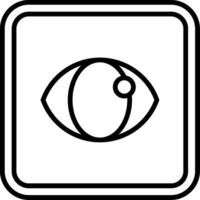 Eye Line Icon vector