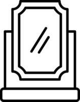 Mirror Line Icon vector