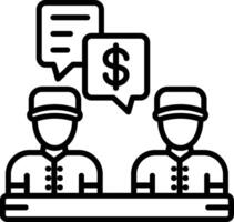 Conversation Line Icon vector
