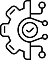Digital Line Icon vector
