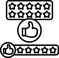 Feedback Line Icon vector