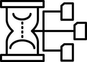 Hourglass Line Icon vector