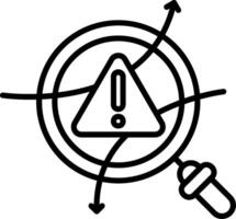 Avoidance Line Icon vector
